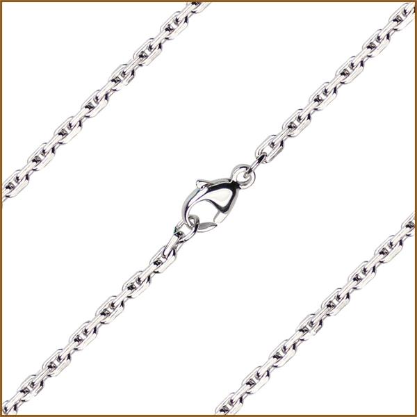30" Sterling Silver Swage Chain, 2mm wide, # 9465