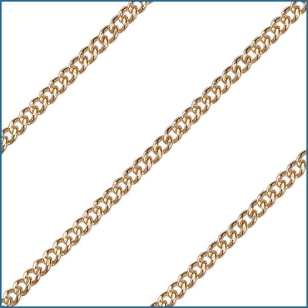 30" Endless Curb Chain, 2.5mm wide, 14kt Gold Filled, # 2273