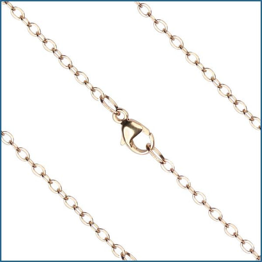 24" Cable Flat Chain, 1.85mm wide, 14kt Gold Filled, # 2375
