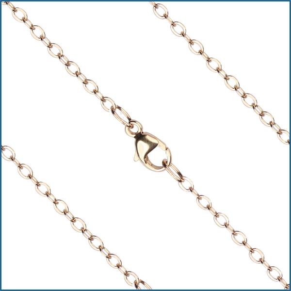 15" Cable Flat Chain, 1.85mm wide, 14kt Gold Filled, # 9570