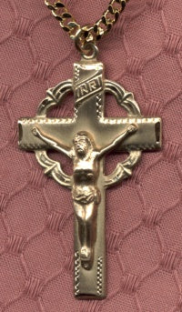 1-5/8" Crucifix, 14kt Gold Filled, Your Choice of Chain, # 2432