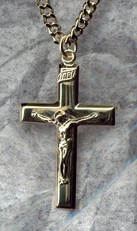 1-3/8 Crucifix in 14kt Gold Filled, Your Choice of Chain, # 2437