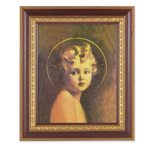 Chambers: Light of The World, 11-1/2"x13-1/2, Cherry Finish with Gold Egg & Dart Frame, Italian Print Under Glass # 25957