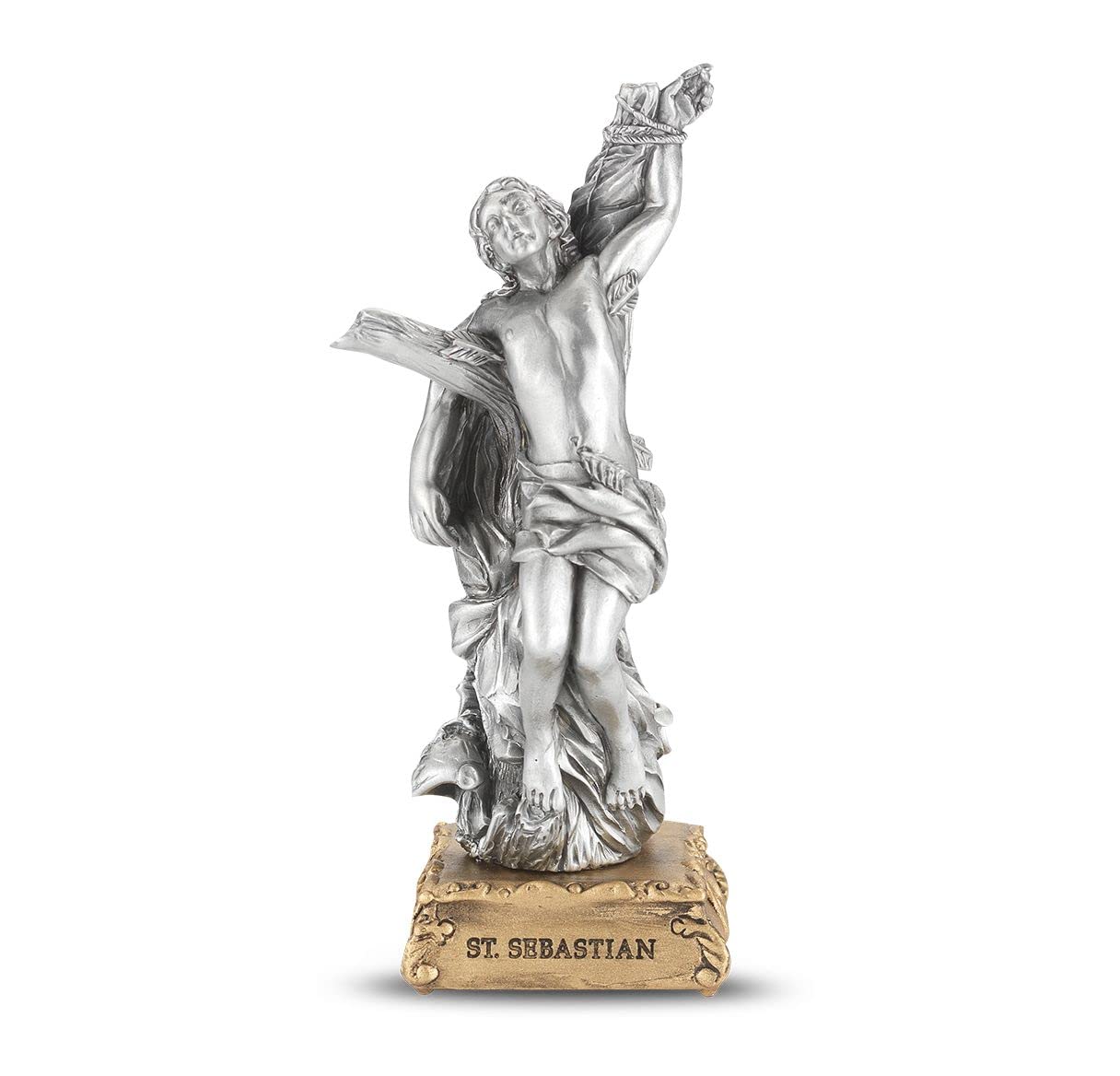 Pewter St. Sebastian Statue, 4-1/2", # 89351