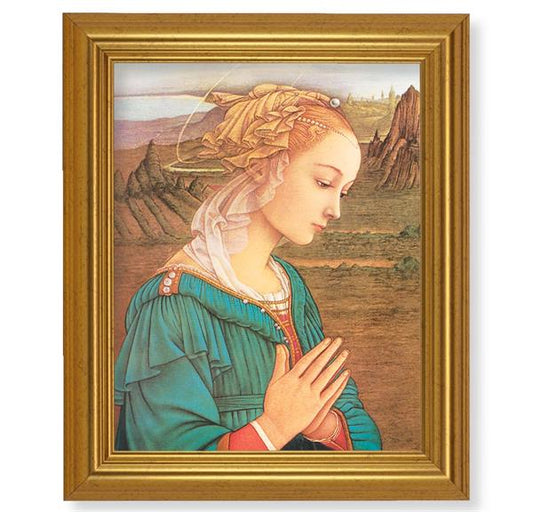 Lippi: Madonna, 10"x12" Gold-Leaf Finished Classic Frame, Italian Print on Artboard # 27262
