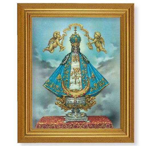 Virgen de San Juan, 10"x12" Gold-Leaf Finished Classic Frame, Italian Print on Artboard # 27267