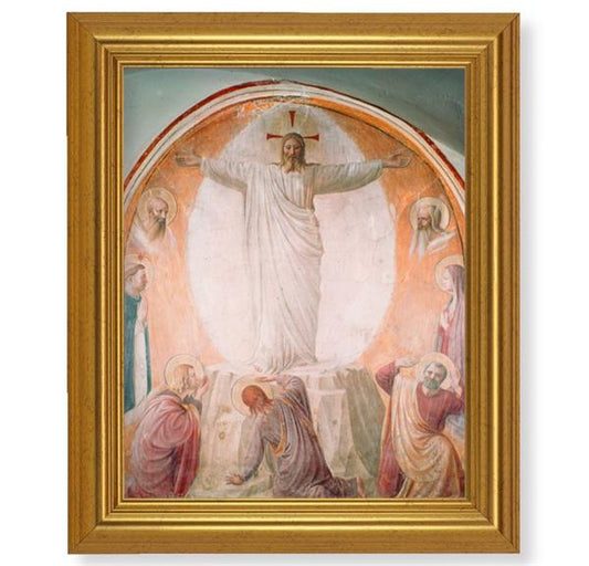 Transfiguration of Christ, 10"x12" Gold-Leaf Finished Classic Frame, Italian Print on Artboard # 27340