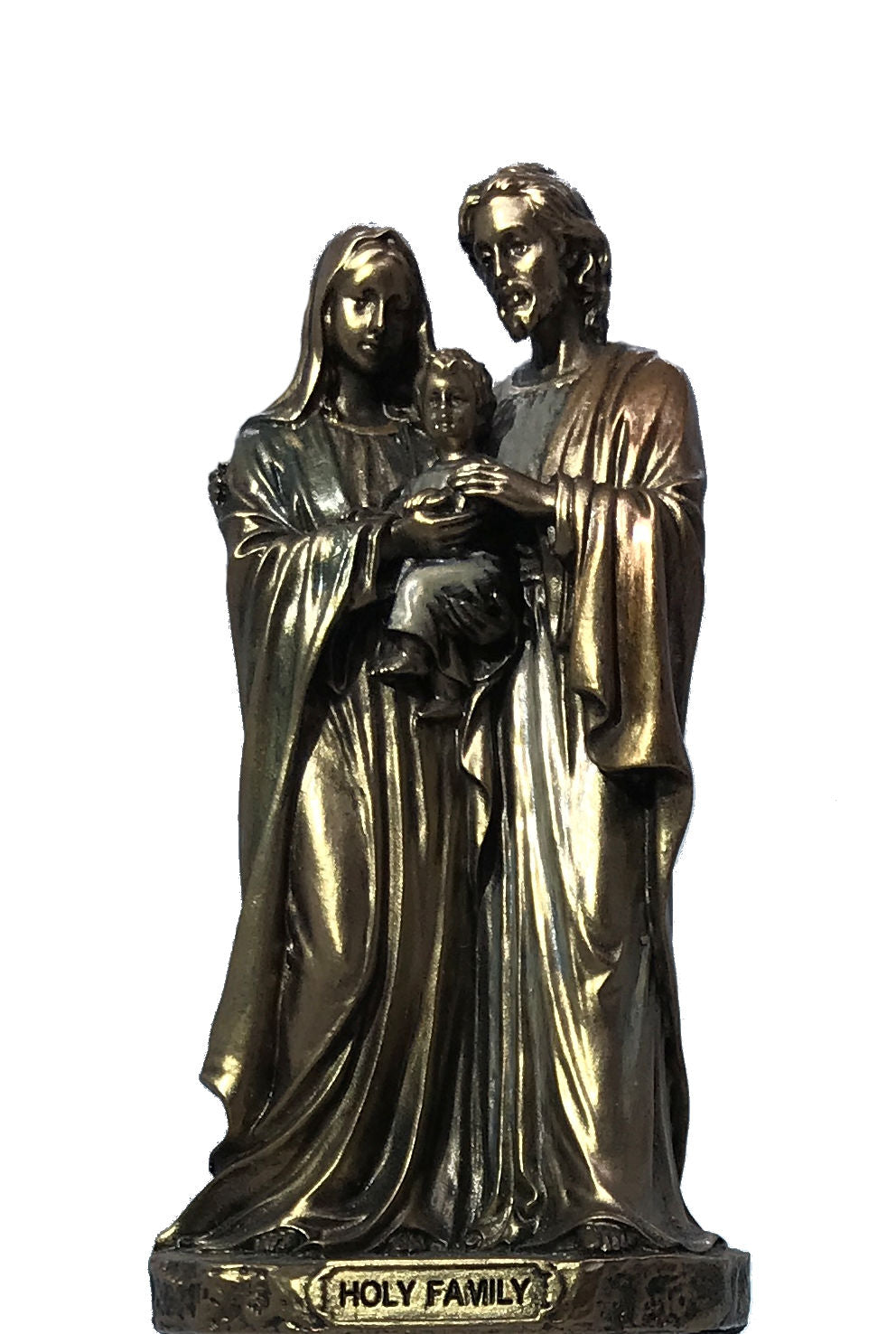 3.5" Holy Family Statue, Bronzed Resin, (1 statue), # 2769-sale
