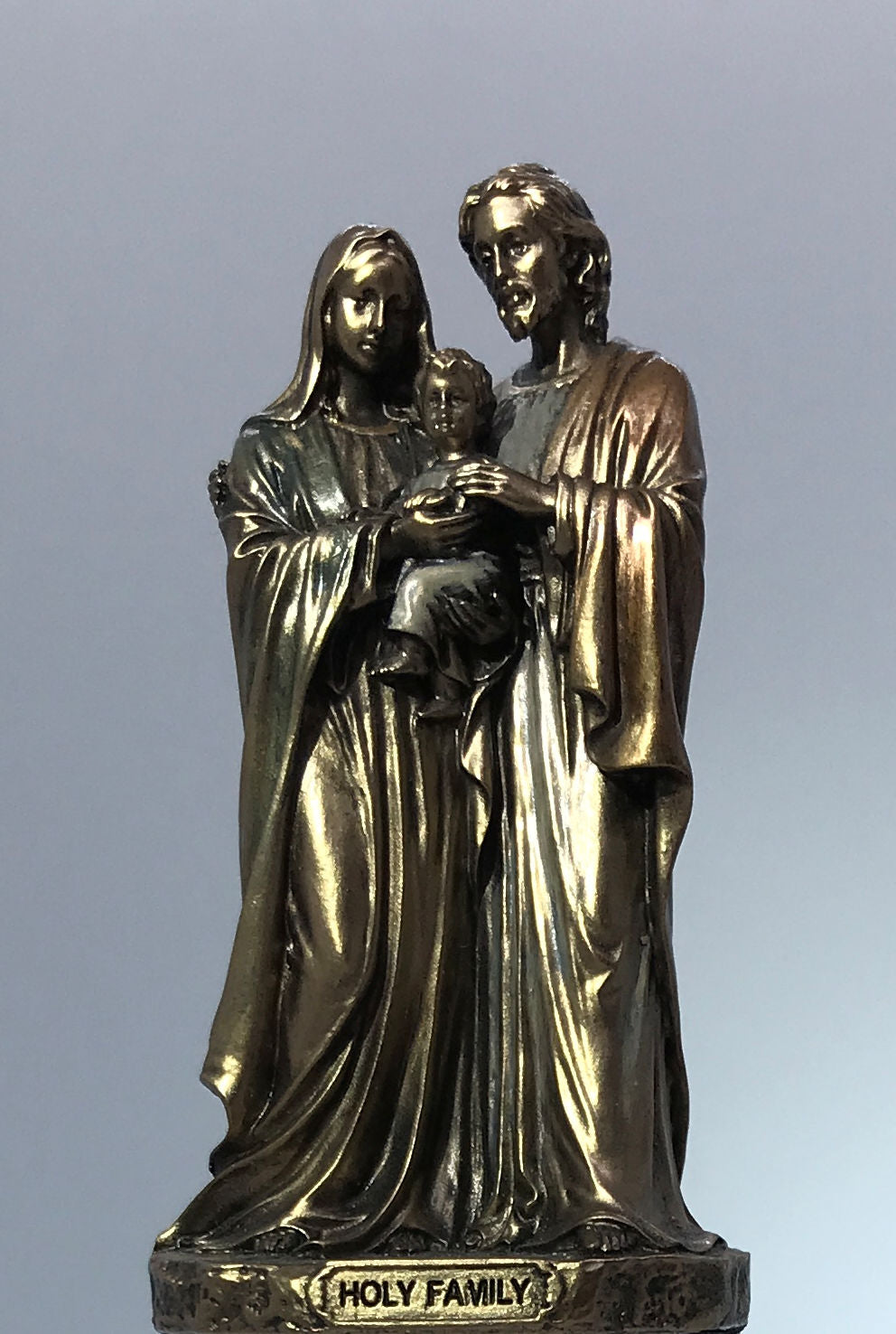 3.5" Holy Family Statue, Bronzed Resin, (1 statue), # 2769-sale|