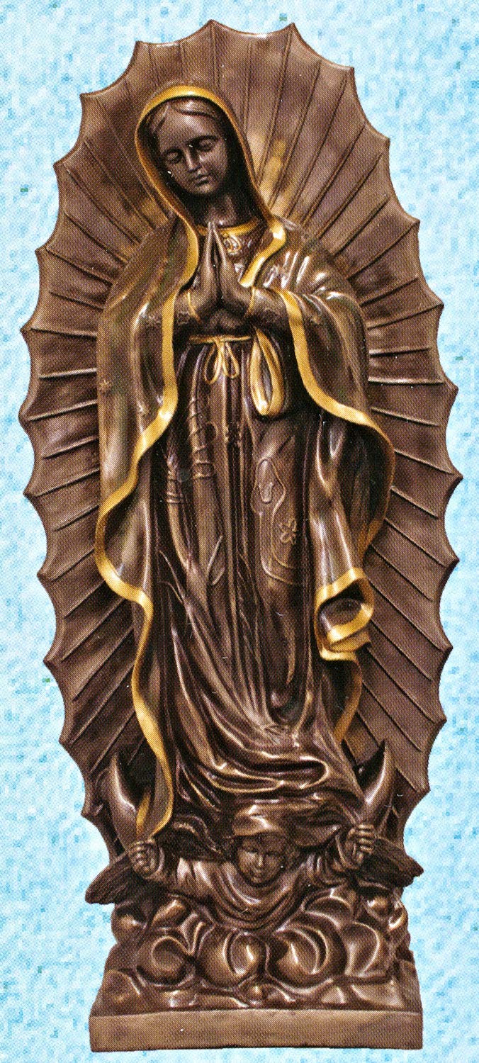 43" Our Lady of Guadalupe, Cold Cast Bronze, # 21955