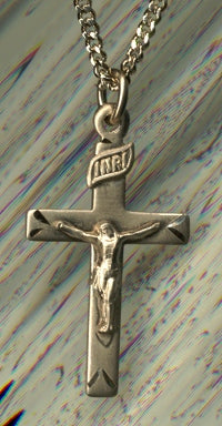 7/8" Crucifix 14kt Gold Filled, Your Choice of Chain # 2831