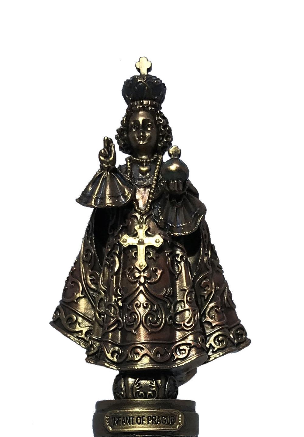 3.5" Infant of Prague Statue, Bronzed Resin, 2-Count Value Pack, # 2859