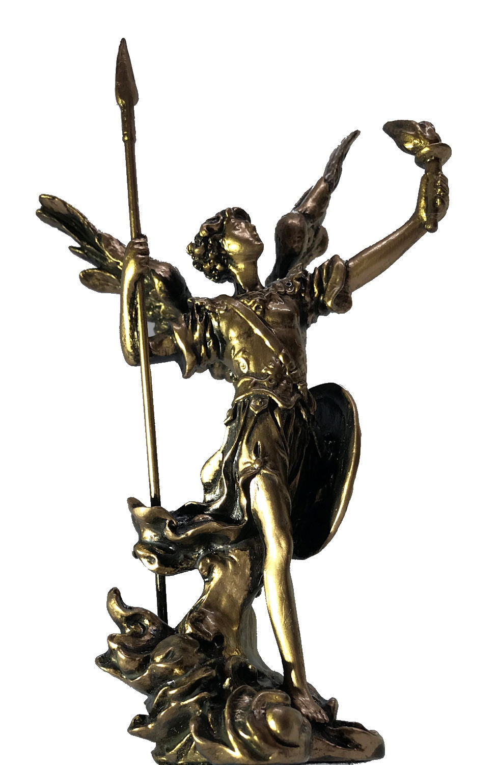 4.5" Archangel Uriel Statue, Bronzed Resin, 2-Count Value Pack, # 2863||