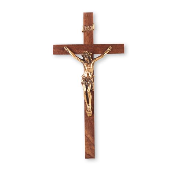 9" Walnut Cross with Museum Corpus # 28756