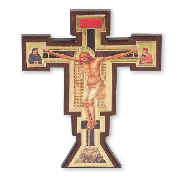 12" Giotto Wood Italian Art Renaissance Crucifix # 28775