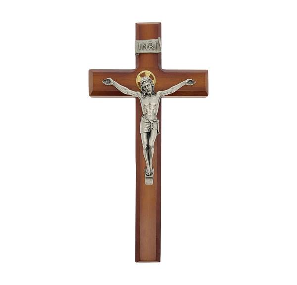 11" Two Tone Cross w/Silver Corpus by Salerni # 28870