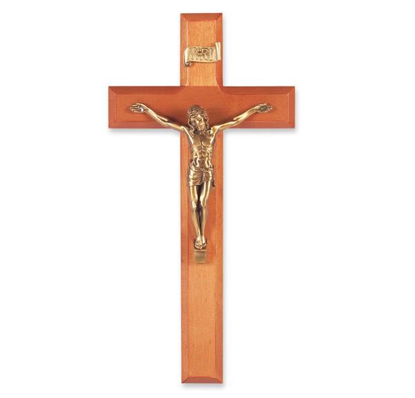 11" Natural Cherry Cross w/Museum Gold Corpus # 28873