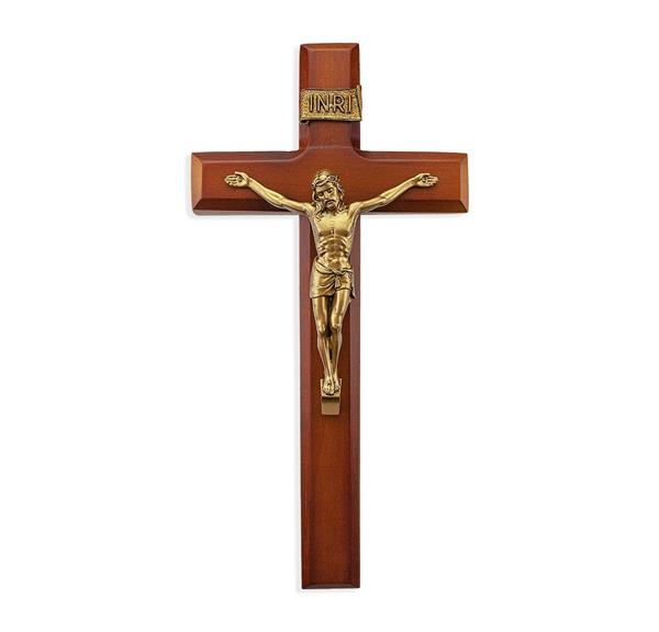 11" Two Tone Cross w/Gold Corpus # 28878