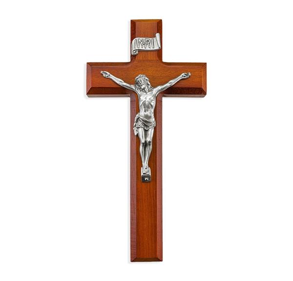 9" Two Tone Cross with Pewter Corpus # 28900