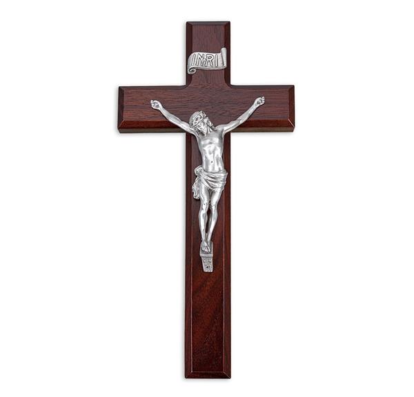 10" Dark Cherry Cross with Antique Pewter Finish # 28953