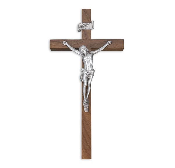 10" Walnut Cross with Antique Pewter Finish # 28955
