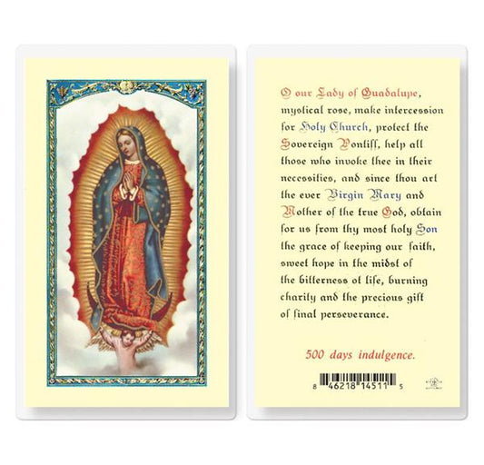 to Our Lady of Guadalupe Laminated Holy Cards, 25-Count Value Pack # 29191