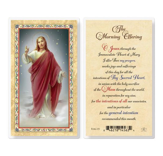 The Morning Offering Gold Stamped Laminated Holy Cards, 25-Count Value Pack # 29237