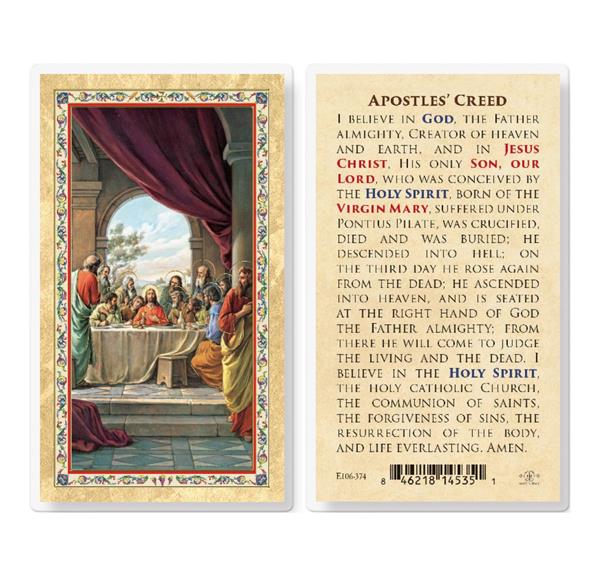 Apostles' Creed Gold Stamped Laminated Holy Cards, 25-Count Value Pack # 29285