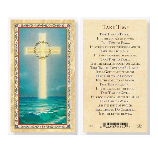 Take Time Gold Stamped Laminated Holy Cards, 25-Count Value Pack # 29366