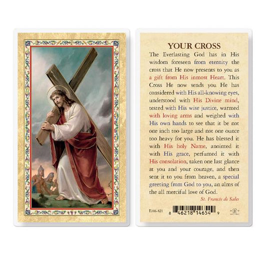 Your Cross Gold Stamped Laminated Holy Cards, 25-Count Value Pack # 29437