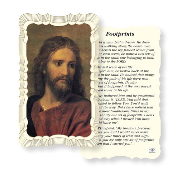 Footprints Paper Holy Cards, Gold Foil Embossed, 50-Count Value Pack # 29514