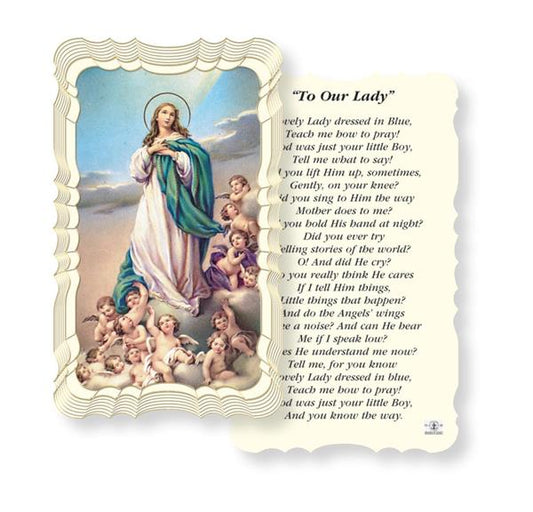 to Our Lady Paper Holy Cards, Gold Foil Embossed, 50-Count Value Pack # 29540