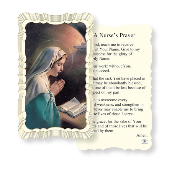 A Nurses Prayer Paper Holy Cards, Gold Foil Embossed, 50-Count Value Pack # 29544