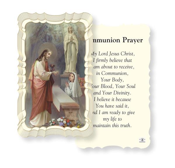 Communion Prayer for Girl Paper Holy Cards, Gold Foil Embossed, 50-Count Value Pack # 29596