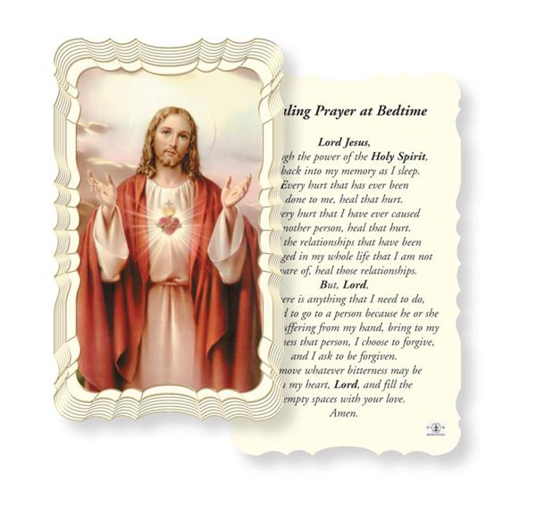 Healing Prayer at Bedtime Paper Holy Cards, Gold Foil Embossed, 50-Count Value Pack # 29602