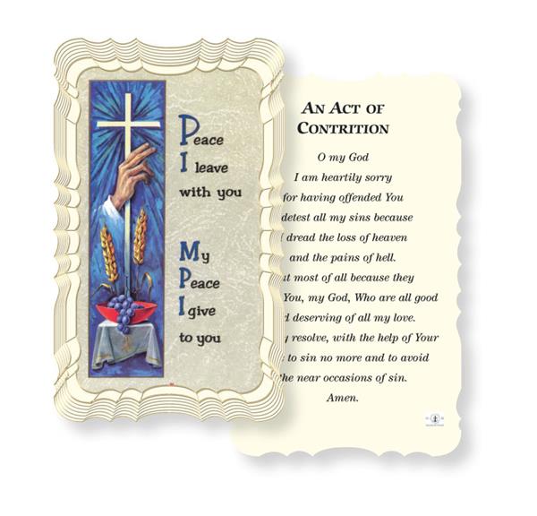 an Act of Contrition Paper Holy Cards, Gold Foil Embossed, 50-Count Value Pack # 29612