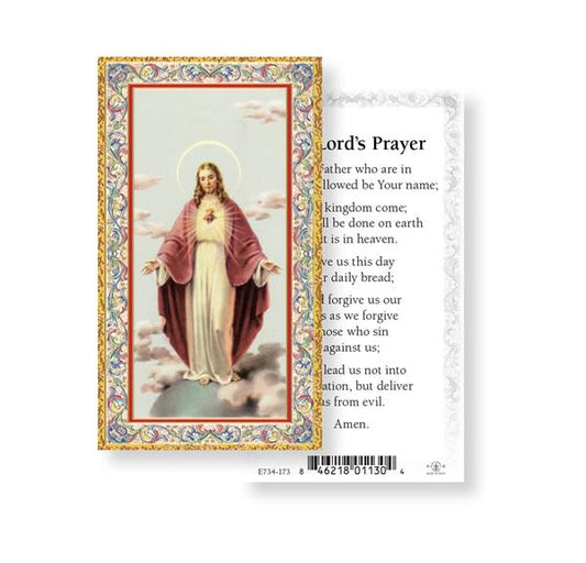 The Lord's Prayer Gold Stamped Paper Holy Cards, 100-Count Value Pack # 29630