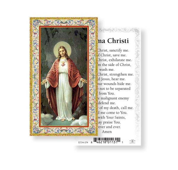 Anima Christi Gold Stamped Paper Holy Cards, 100-Count Value Pack # 29631