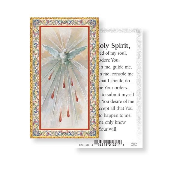 Holy Spirit Gold Stamped Paper Holy Cards, 100-Count Value Pack # 29763