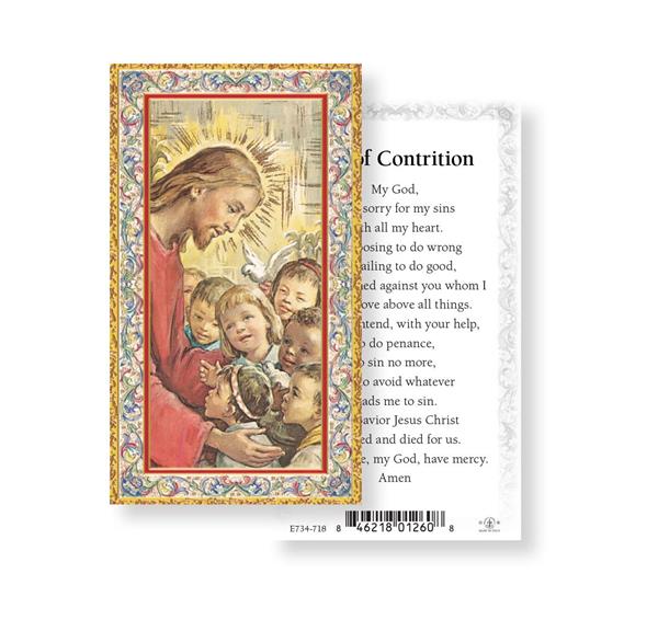 Act of Contrition Gold Stamped Paper Holy Cards, 100-Count Value Pack # 29772