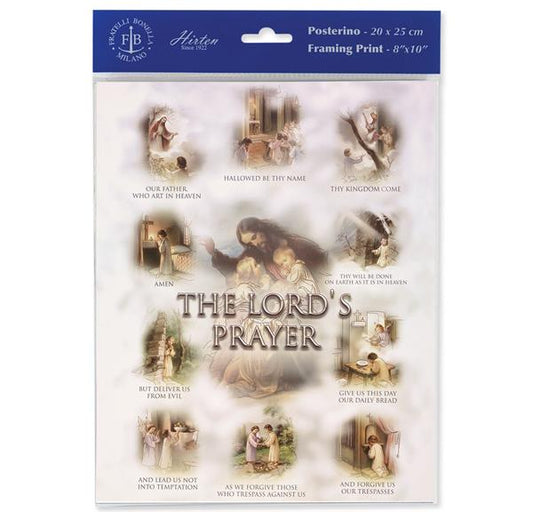 The Lord's Prayer 8"x10" Italian Prints, 3-Count Value Pack # 29823