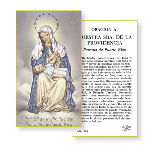Oracion Nuestra Sra. de la Providencia, Paquete de 100 Estampas Sagradas de Papel, # 2983