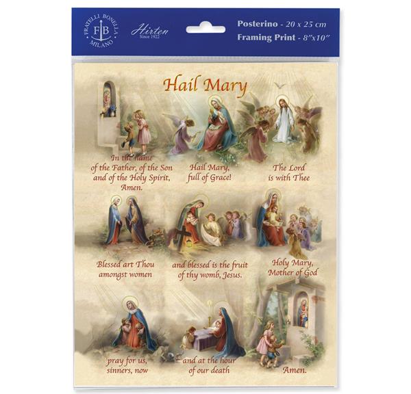 Hail Mary in Pictures 8"x10" Italian Prints, 3-Count Value Pack # 29887