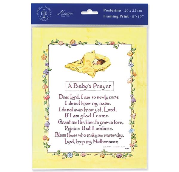 A Baby's Prayer 8"x10" Italian Prints, 3-Count Value Pack # 29920