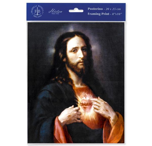 The Sacred Heart of Jesus 8"x10" Italian Prints, 3-Count Value Pack # 29948