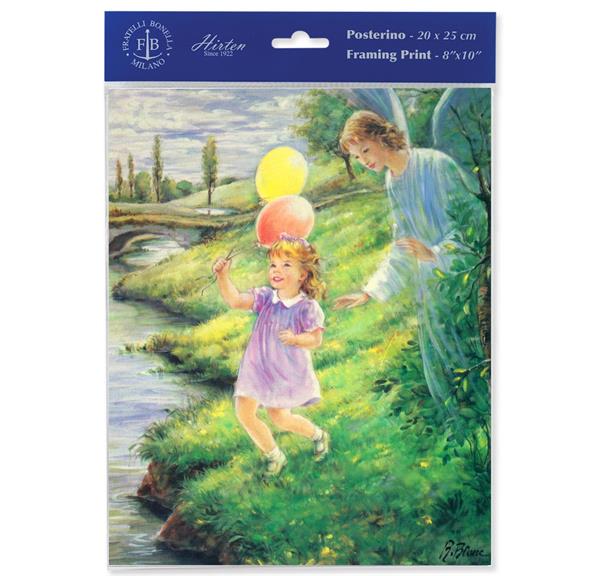 Blanc: Guardian Angel with Girl 8"x10" Italian Prints, 3-Count Value Pack # 29987