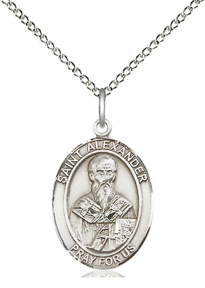 St. Alexander Sauli Medal in Fine Pewter, 3/4" tall, Your Choice of Chain, # 5728