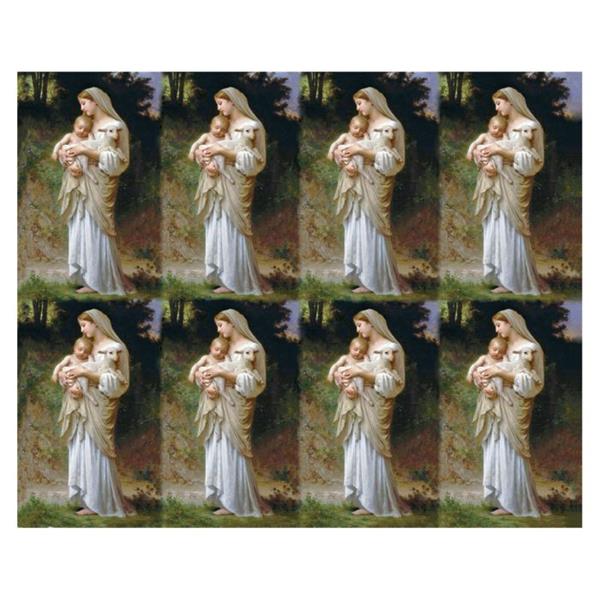 Divine Innocence 8-Up Micro-Perforated Holy Cards, Blank-Back, 1000 Total Cards # 30103
