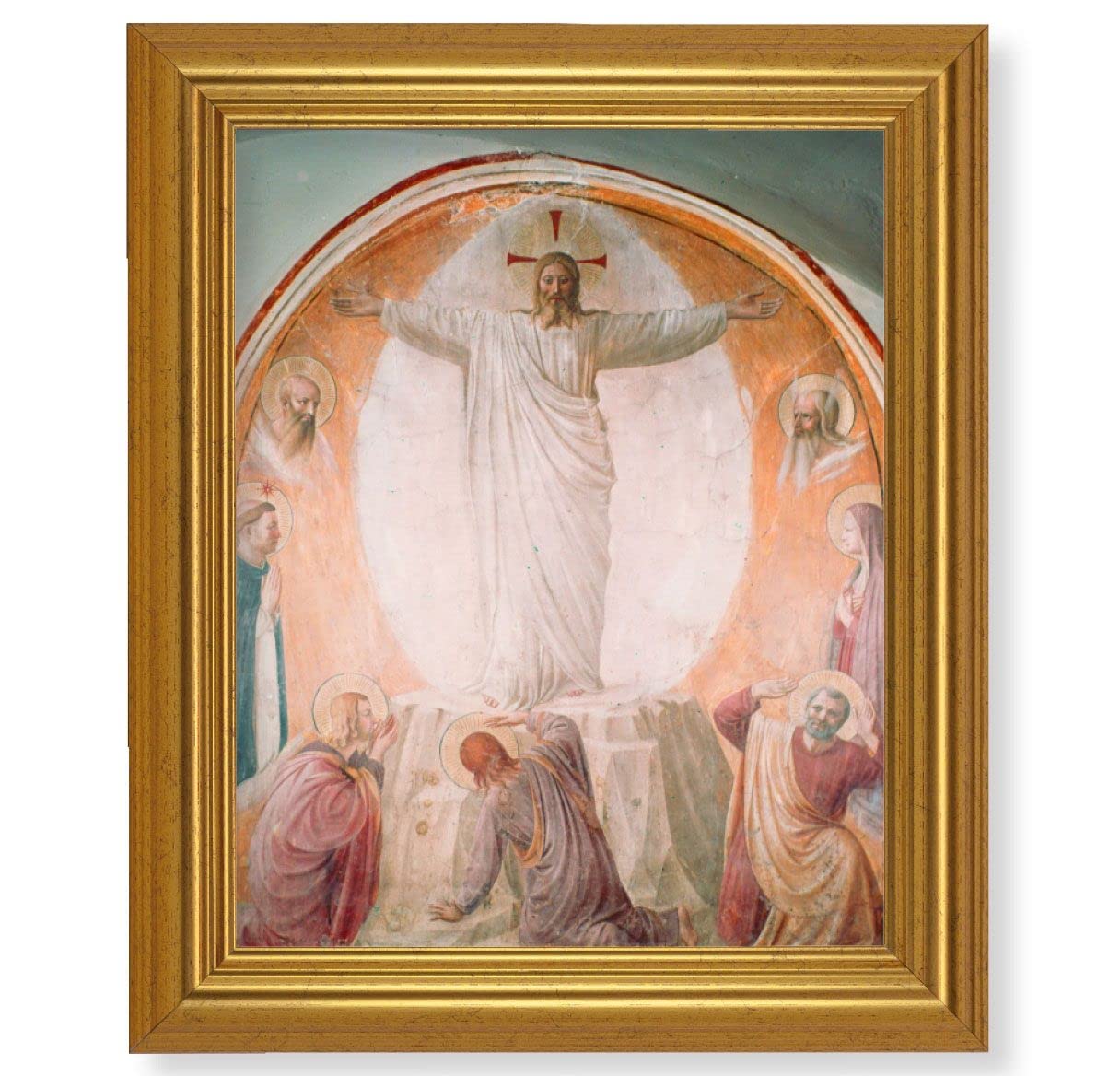 Transfiguration of Christ, 10"x12" Gold-Leaf Finished Classic Frame, Italian Print on Artboard # 27340