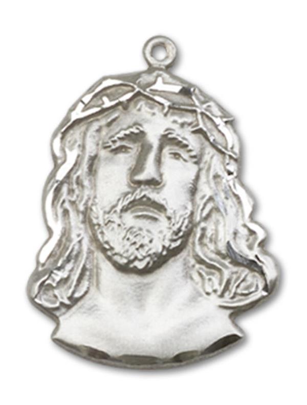 Ecce Homo Figure Medal in Fine Pewter, 7/8", Your Choice of Chain, # 3422